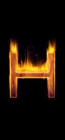 Fire Letter H Live Wallpaper screenshot 2