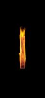 Fire Letter I Live Wallpaper Affiche