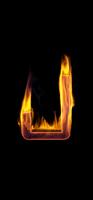 پوستر Fire Letter J Live Wallpaper