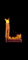 برنامه‌نما Fire Letter L Live Wallpaper عکس از صفحه