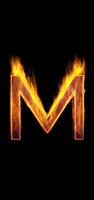 Fire Letter M Live Wallpaper syot layar 2