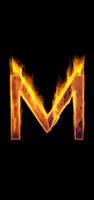 Fire Letter M Live Wallpaper syot layar 3