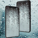 Rain glass wallpaper icône