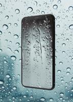 برنامه‌نما Rain glass wallpaper عکس از صفحه