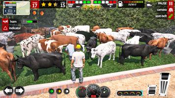Animal Transport Game Truck 3D captura de pantalla 1