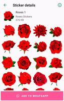 Animated Roses Stickers Affiche