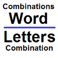 Word and Letter Combinations