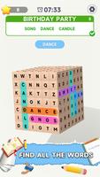 Word Search 3D Classic Puzzle Affiche