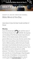 Featured Bible Word of the Day plakat