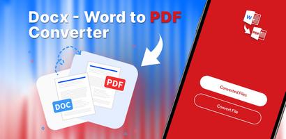 Docx - Word to PDF Converter الملصق