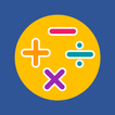 Elementary school math test icon