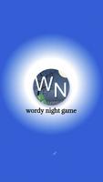 Wordy Night Game poster