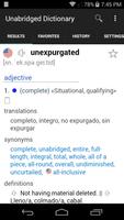 English Spanish Dictionary Una poster