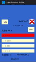 Linear Equation Buddy capture d'écran 1