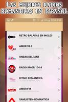 Radios de Baladas Románticas en español capture d'écran 1