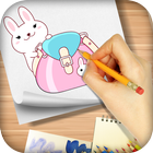 Icona Draw cute Back to School Supplies - Kawaii drawing