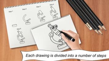 Draw cute Back to School Supplies - Kawaii drawing 스크린샷 3