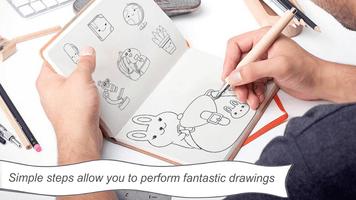 Draw cute Back to School Supplies - Kawaii drawing ポスター