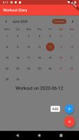 Workout Journal capture d'écran 1