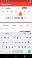 Workout Journal تصوير الشاشة 2