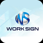Work Sign Premium icône