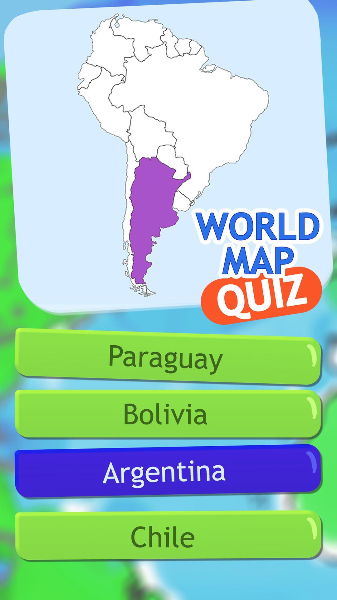 Carte Du Monde Quiz Geographie Jeux De Quiz Pour Android