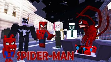 Spider man mod for minecraft Affiche