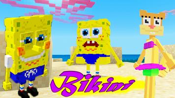 Mod Bikini Bottom Minecraft ポスター
