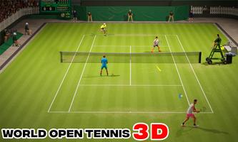 Mundial aberto de tênis 3D: 22 Cartaz