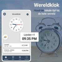 Wereldklok Smart Alarm-app-poster