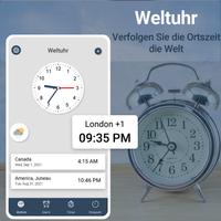 Weltuhr Intelligente Alarm-App Plakat