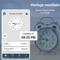 World Clock Smart Alarm Affiche