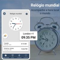 World Clock  Smart Alarm App Cartaz