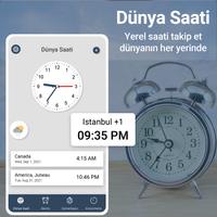 Dünya Saati Akıllı alarm app gönderen