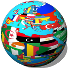 أعلام العالم اختبار أيقونة