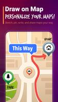 Draw on Map : Sketch Anything Plakat