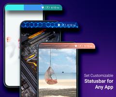 Material Customized Status Bar Affiche