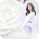 White Rose Photo Frame APK