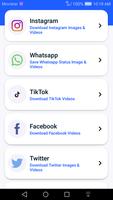 Status Saver 2020: WhatsApp, Instagram, TikTok تصوير الشاشة 1