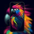 Parrot 2 Rainbow Wallpaper