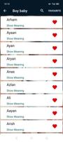 Muslim Baby Names ภาพหน้าจอ 1