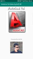 AutoCad 3d Notes by Asif Ali 포스터