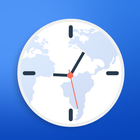 Icona orologio mondiale: fusi orari