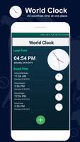 Poster orologio mondiale e fuso orari
