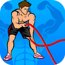 배틀 로프 운동 : 크로스 핏 로프 운동 APK