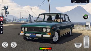 Classic Vaz Drift 2106 Lada ポスター