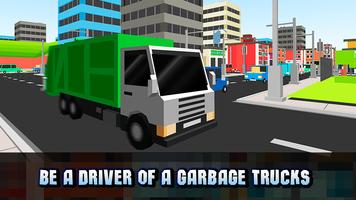 Cube Garbage Truck Simulator-poster