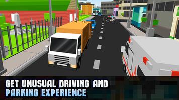 برنامه‌نما Cube Garbage Truck Simulator عکس از صفحه