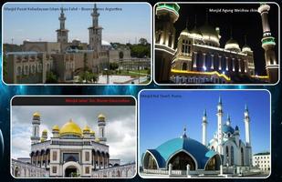 conception de mosquée du monde Affiche