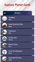 World Map Atlas & Quiz Game captura de pantalla 3